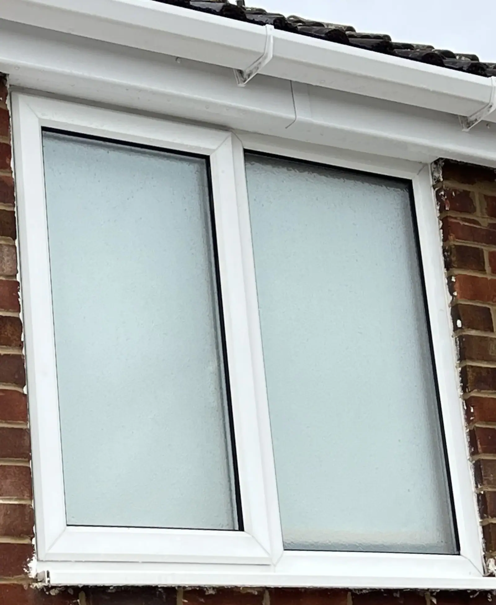 Frosted window & frames after
